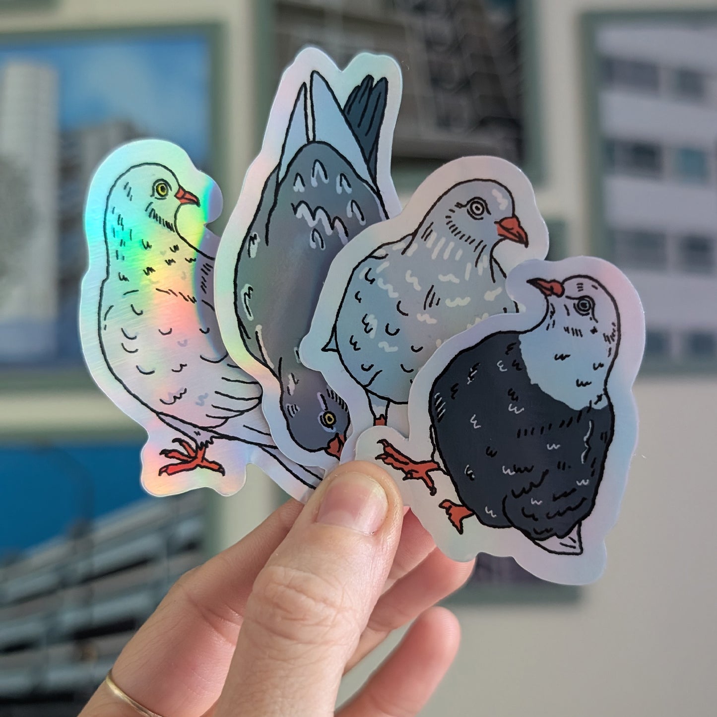 Pigeons, Mix stickers