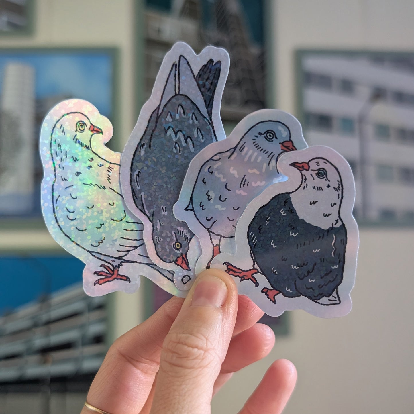 Pigeons, Mix stickers